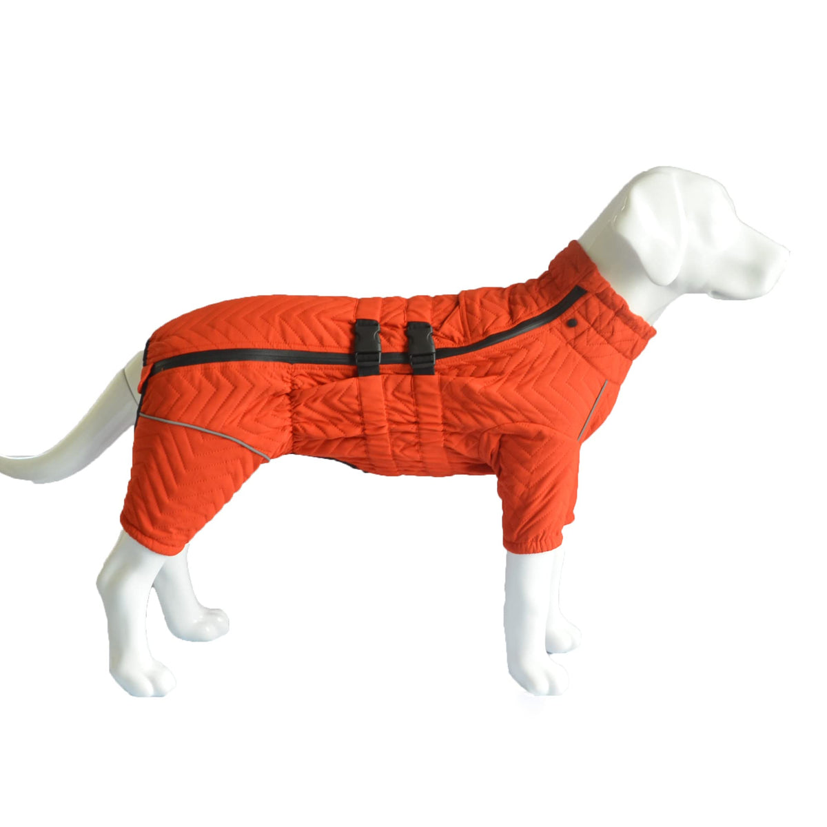 Warm Dog Coat Double Layers Dog Vest, 10 Legs Covered Windproof Waterproof Reflective Warm Dog Vest Outdoor Skating Dog Costume For Small Medium Large Dogs Orange Xxl