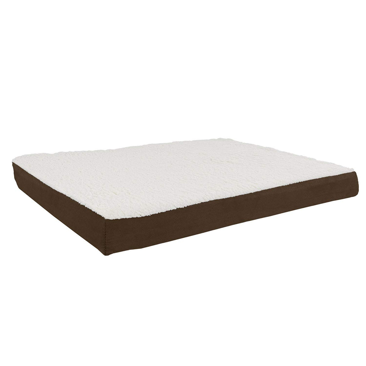 Orthopedic Dog Bed - 2-Layer Memory Foam Crate Mat With Machine Washable Sherpa Cover - 36X27 Pet Bed For Large Dogs Up To 65Lbs