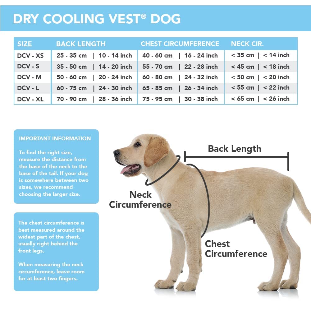 Suitical Dry Cooling Vest For Dogs | Canine Cooling Vest For Hot Weather | Dog Cool Down Jacket | Machine Washable | S | Neck To Tail 14”- 20” | Chest 22-28” Around | Neck Circumference 18” | Silver