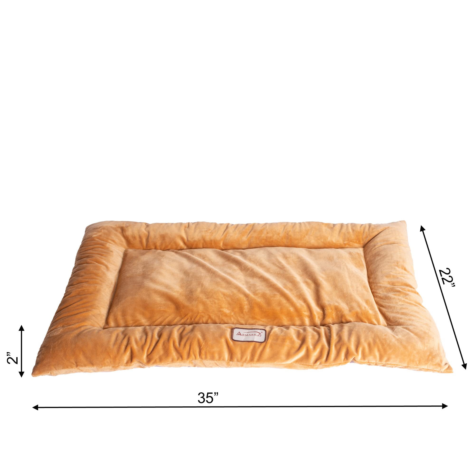 Armarkat Pet Bed Mat 35-Inch By 22-Inch By 3-Inch M01-Large, Brown (M01Czs-L)