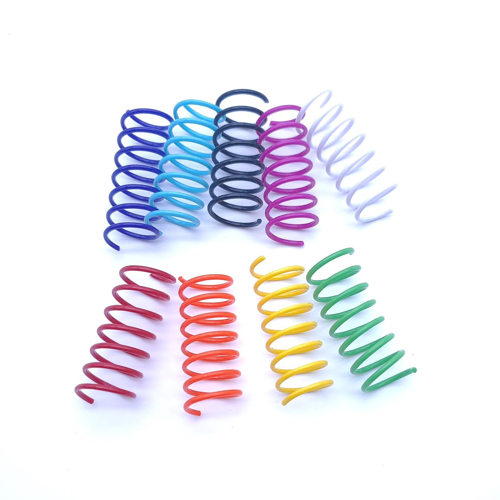 JoyArrive 9Pcs 9Colors Spring Toys for Indoor Cats, Cats Toy Springs, Spiral Toy, Cat Interactive Toy, Self-Play, Cat Biting, Sw
