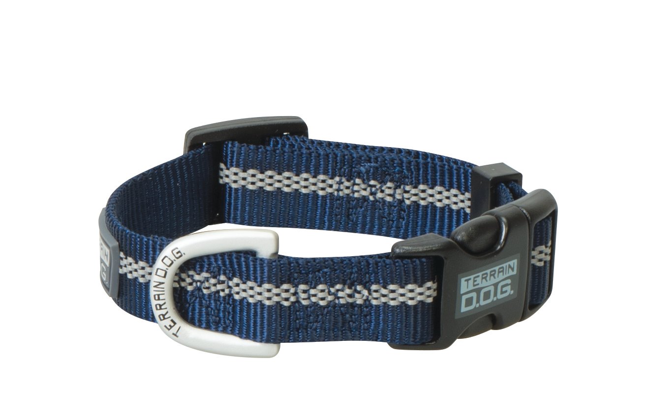 Terrain D.O.G. Reflective Snap-N-Go Adjustable Collar, Small, Navy