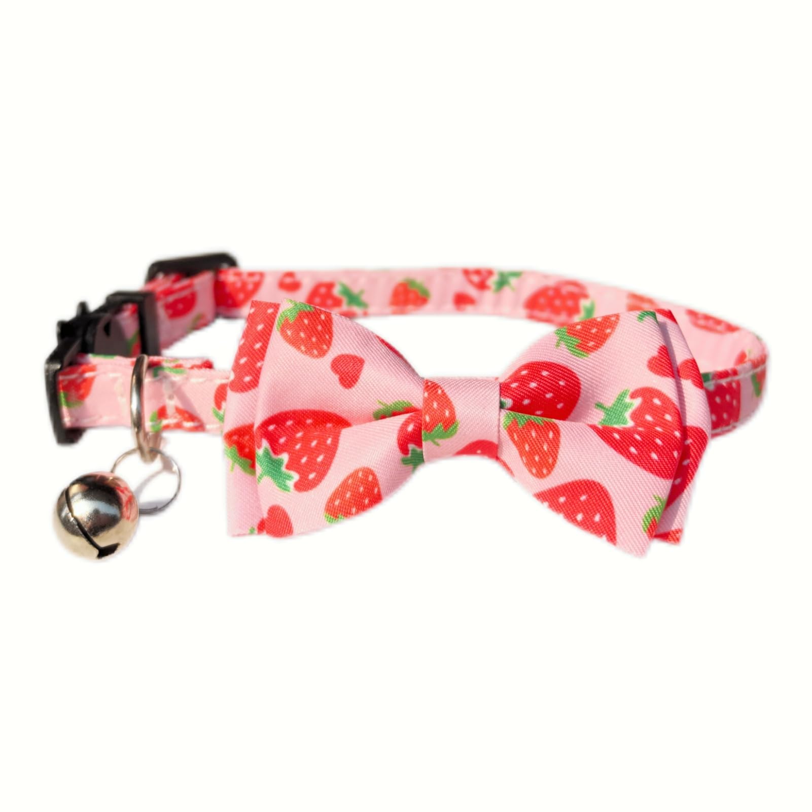Bow Tie Cat Collar Breakaway With Bell Safety, Removable Bowtie, Adjustable Kitten Collars For Girl Boy Kitty Small Pets, 7'-11
