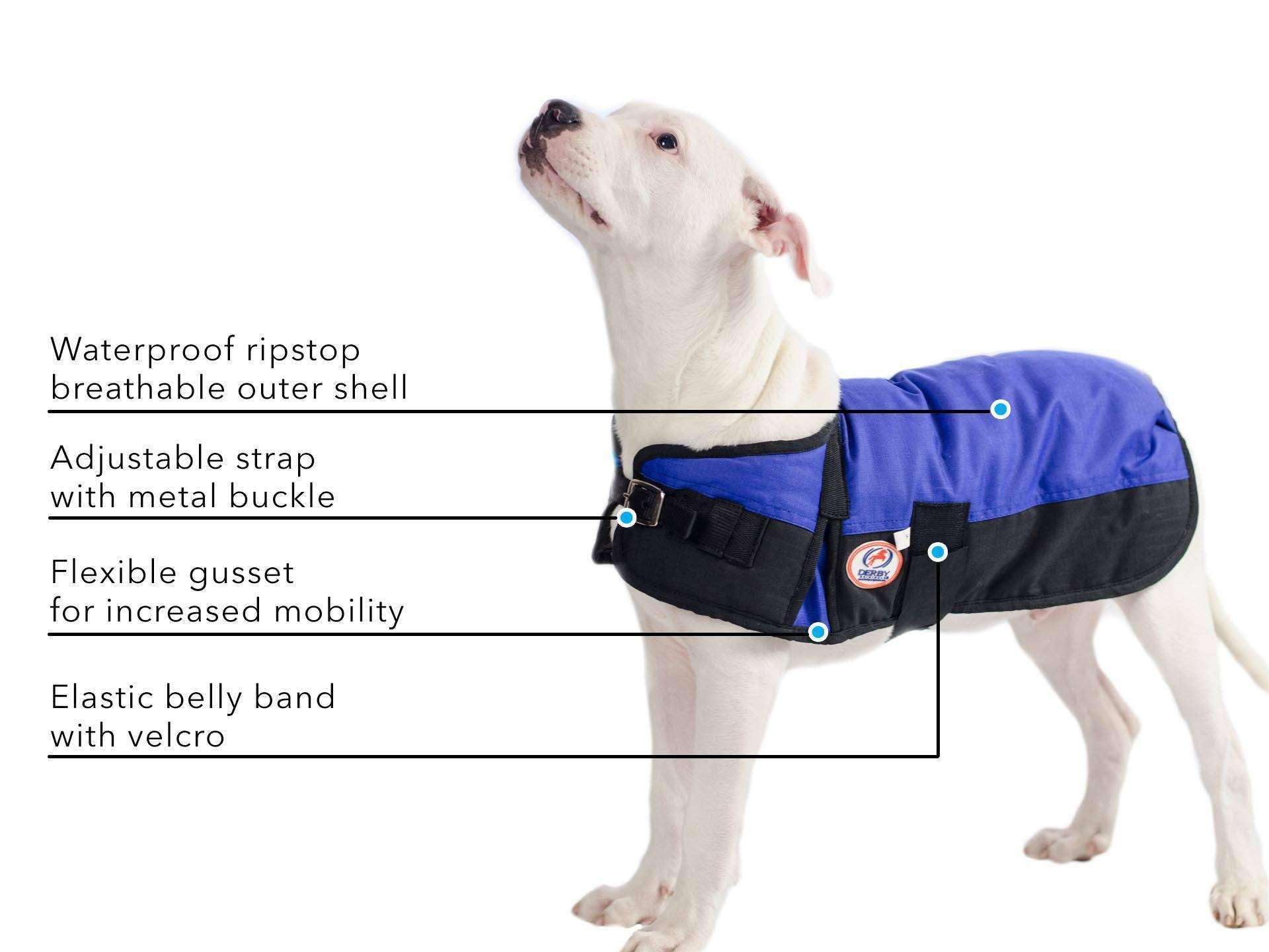 Derby Originals Horse Tough 600D Ripstop Waterproof Winter Dog Coat 150G Medium Weight