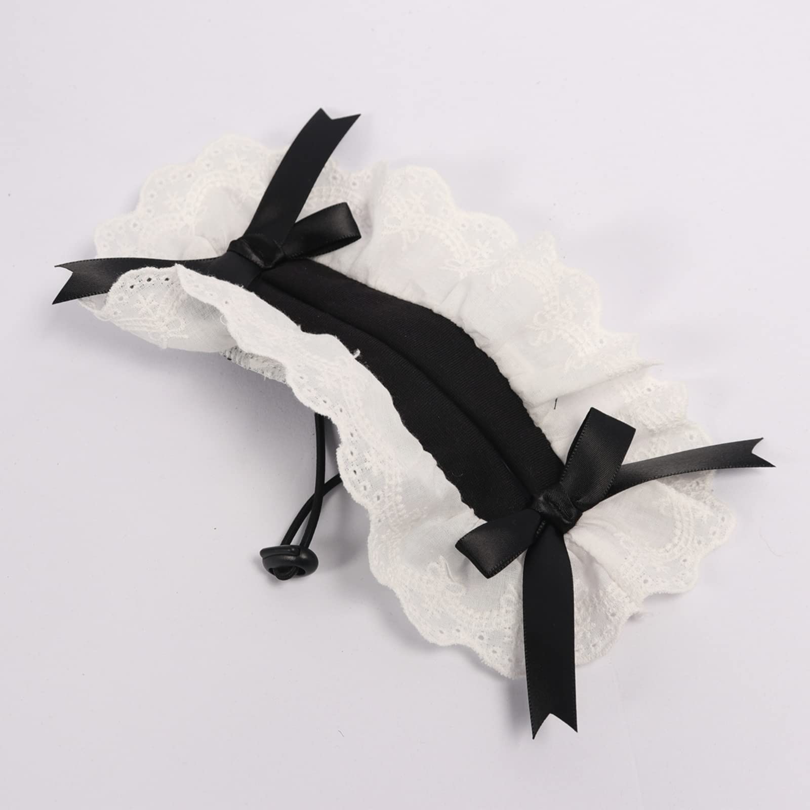 apott Pet Maid Outfit Cat Princess Dresses Adorable Costume with Headwear for Cats Dogs Birthday Party Black S