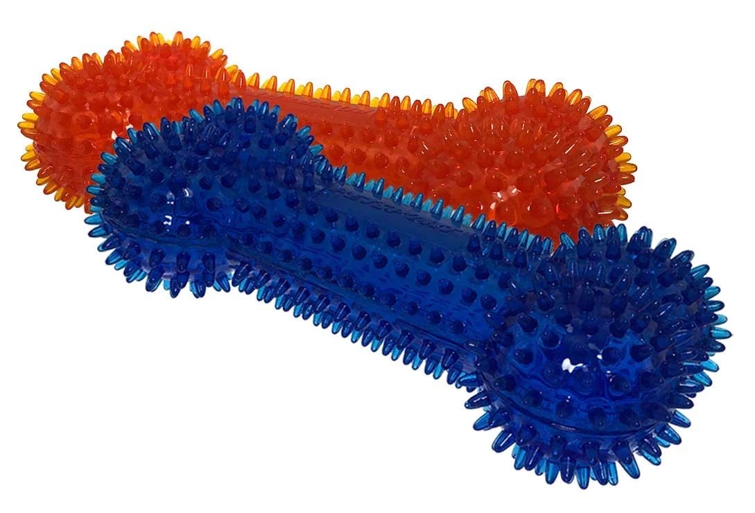 Petsport Gorilla Spiky Bone Large Dog Toy | NonToxic Rubber Dental Chew Toy For Dogs | Durable Spiky Bone For Teeth Cleaning, G