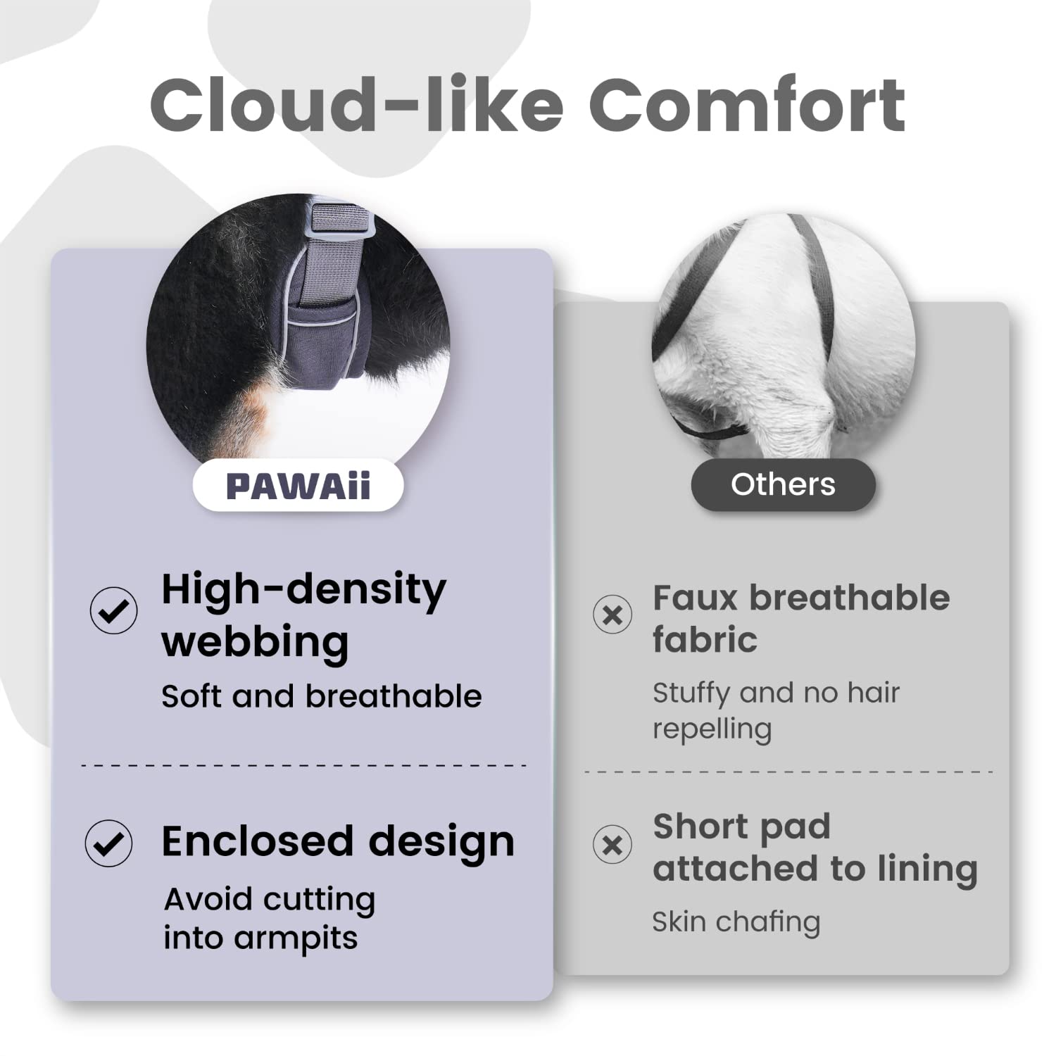 Pawaii Dog Harness For Large Dogs No Pull, No Pull Dog Harness With Pet Id Tag, No Choke Front Clip Harness Dog, Adjustable Soft Padded Pet Vest With Easy Control Handle