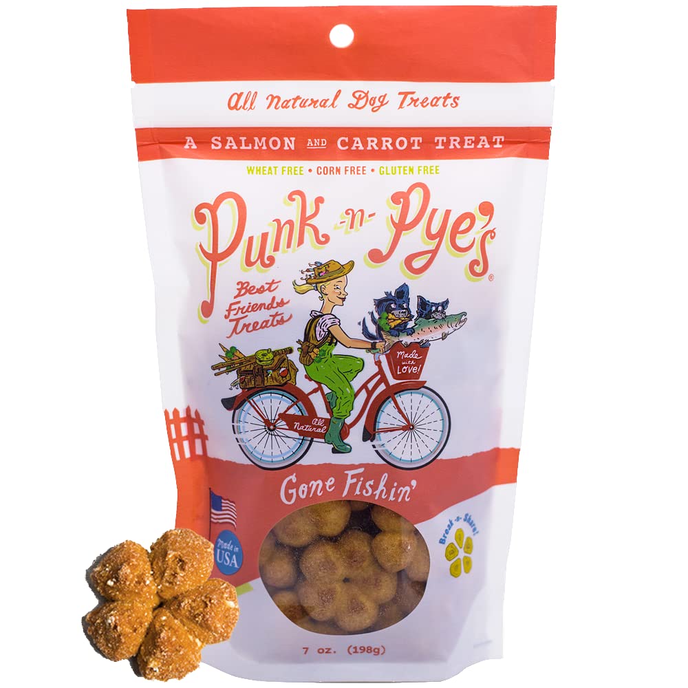 PUNK N PYES All Natural Dog Treats | Made in USA Dog Cookies 7 oz (Nutty Pumpkins)