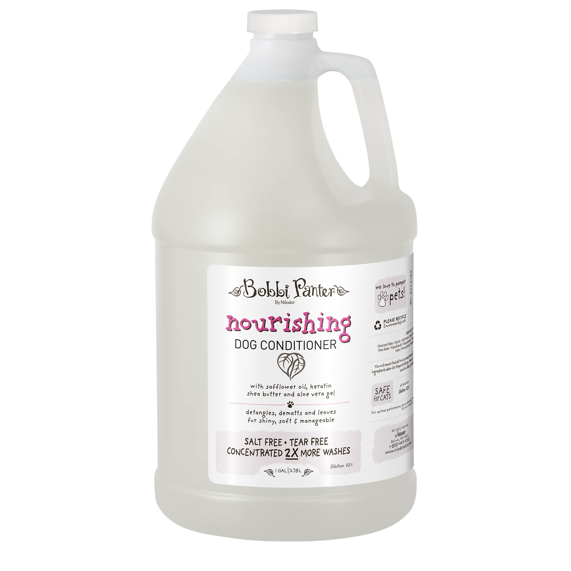 Bobbi Panter Natural Nourishing Dog Conditioner, 1 Gal,White