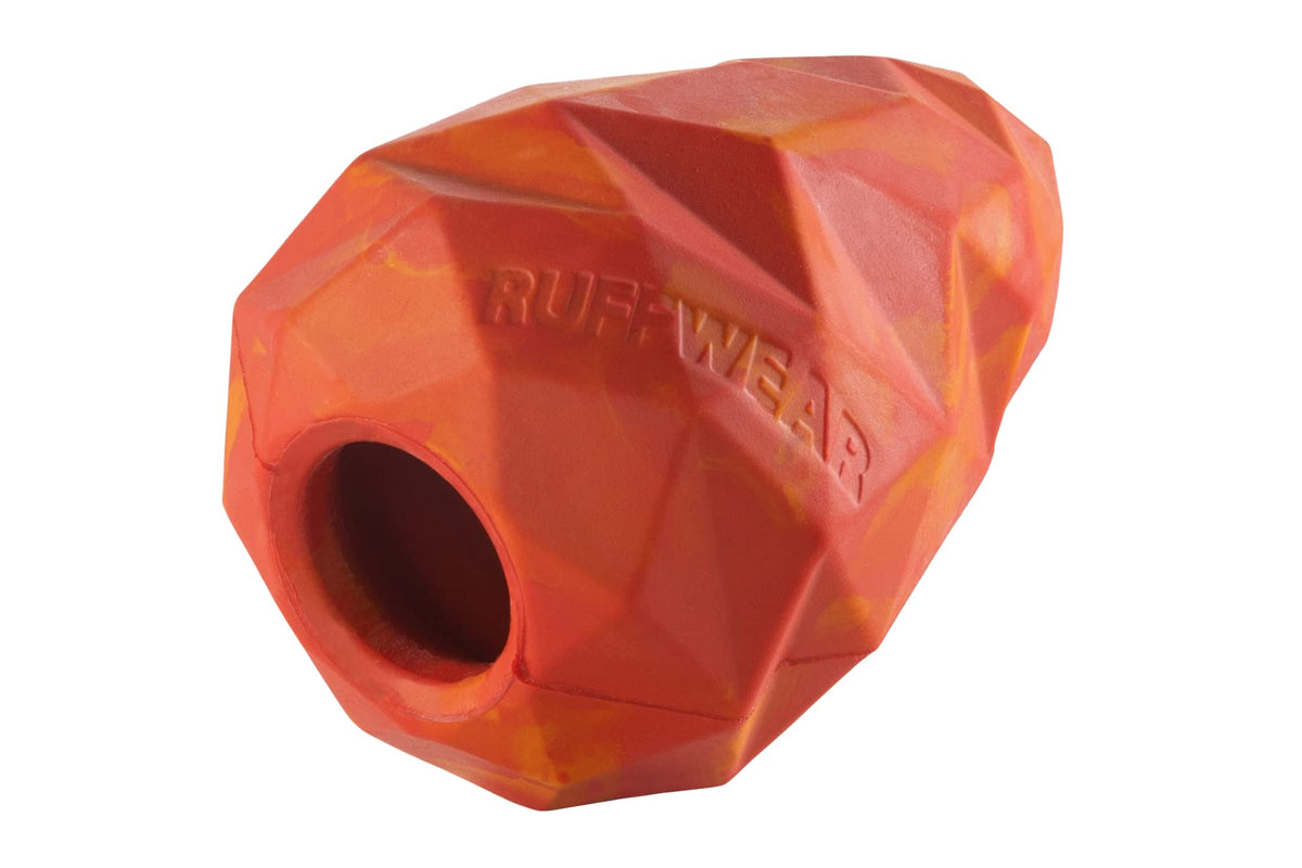 Ruffwear, Gnawt-A-Cone - Durable Treat Dispensing Toy For Dogs, Made From Natural Latex Rubber, Red Sumac