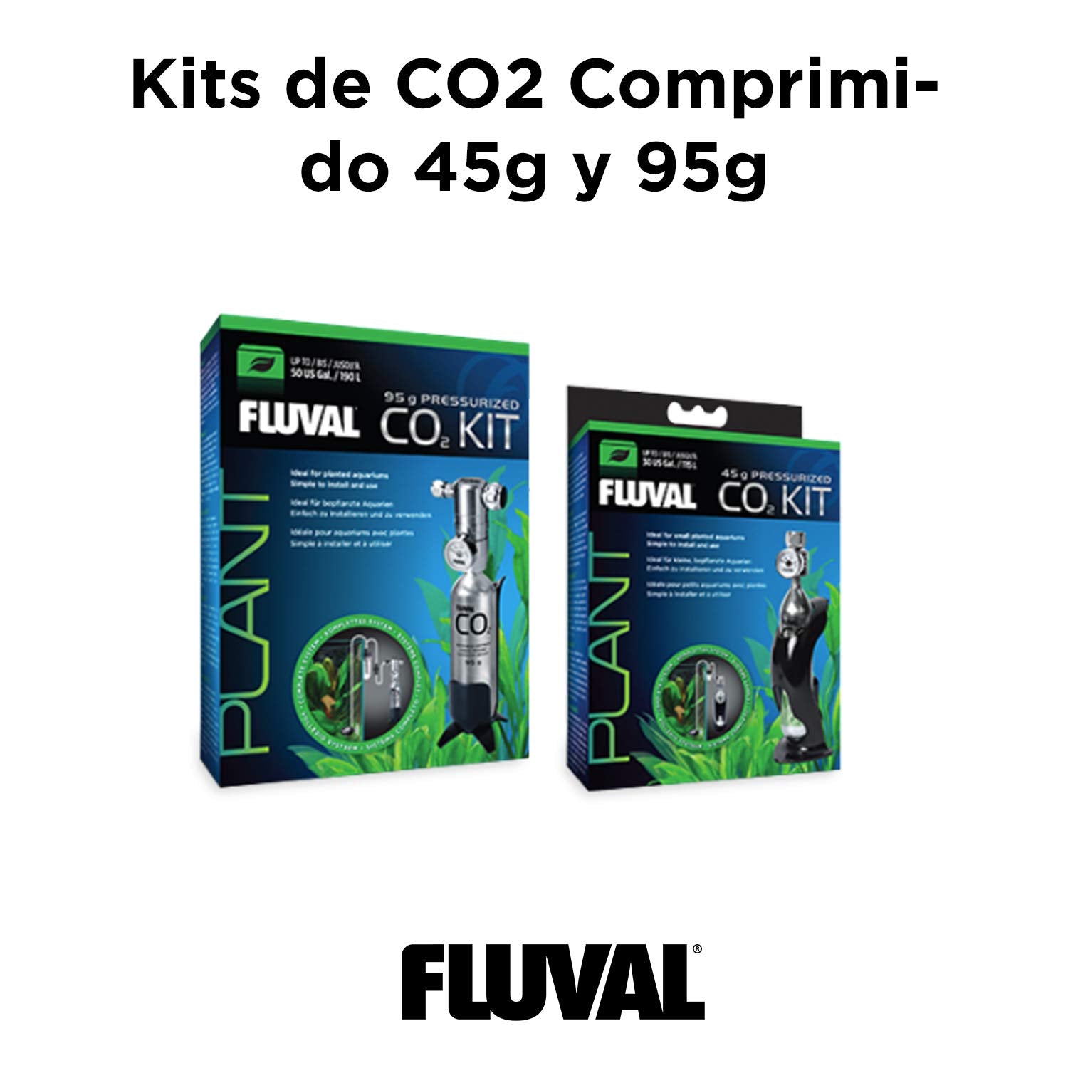 Fluval CO2 Disposable Cartridge 3 Pack - Pressurized 45g, Model 17556
