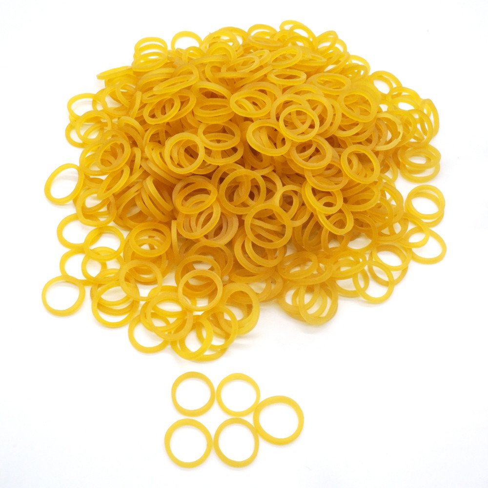 Hixixi 500 Pcs 3/8' 9.5Mm Elastics Rubber Band For Diy Puppy Cat Dog Hair Bows Grooming Top Knots, Braids, And Dreadlocks