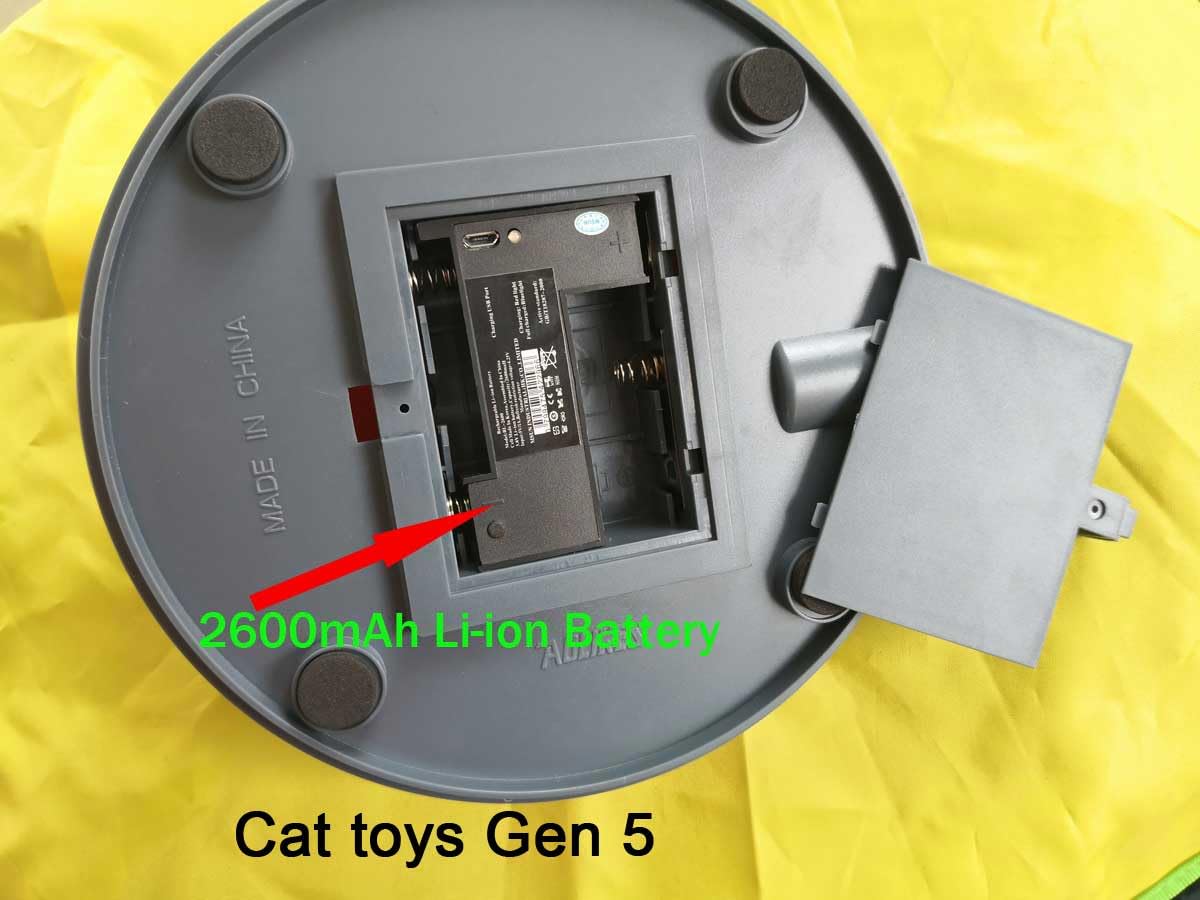 Aolikes Rechargeable Interactive Cat Toys,Durable Smart Cat Toys With Multiple Timer - Undercover Motorized Mouse Wand Tail For