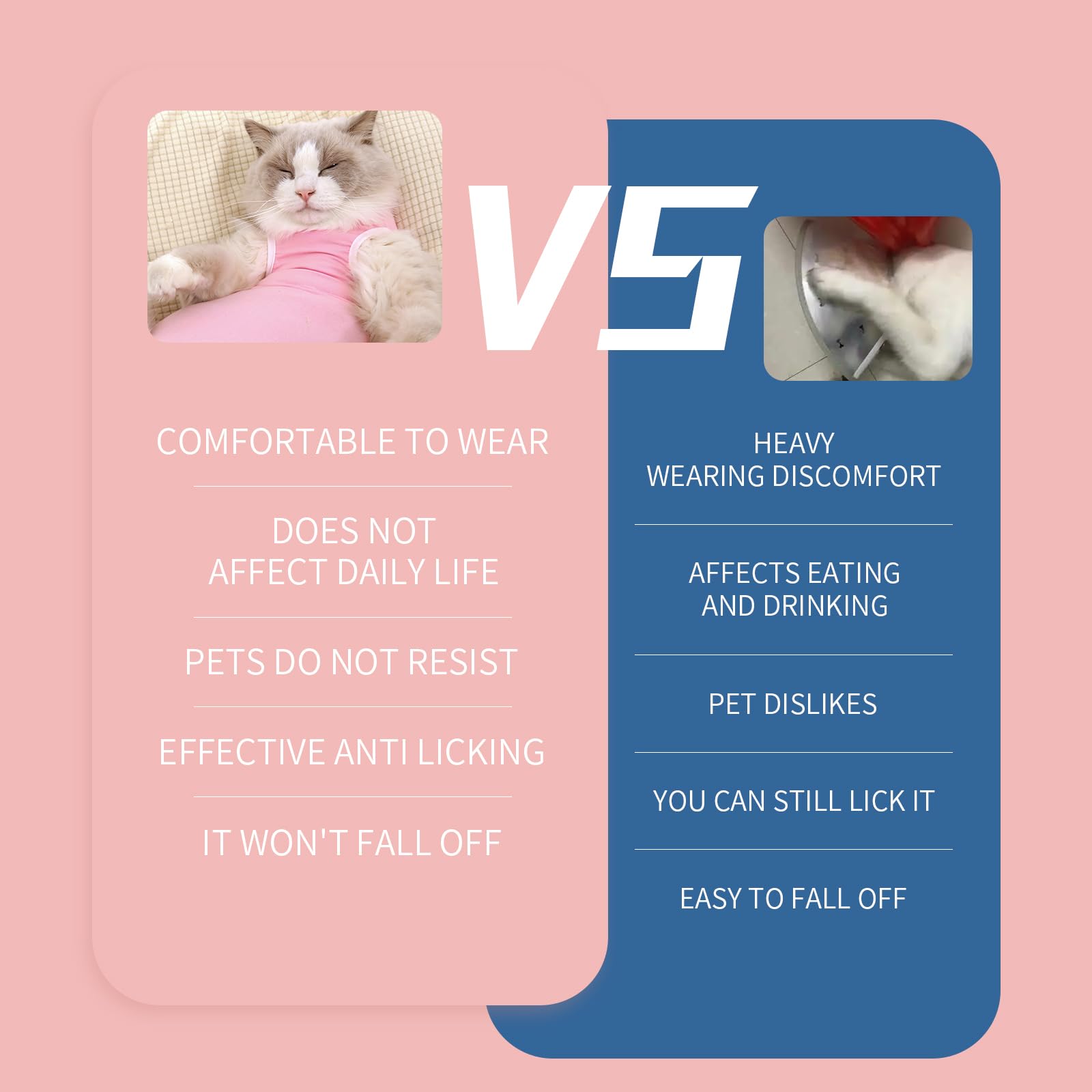 Comfortable Recovery Suit For Cats,After Surgery And Protect Wounds, Recommended By Vet For Post-Surgery Recovery, Alternative T