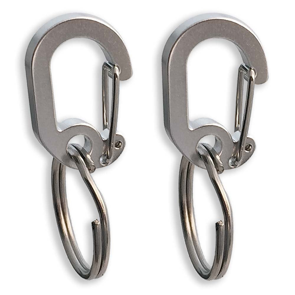 Klippy 2-Pack, 2 Pet Tag Quick Clips, Perfect For Dogs And Cats, Silver