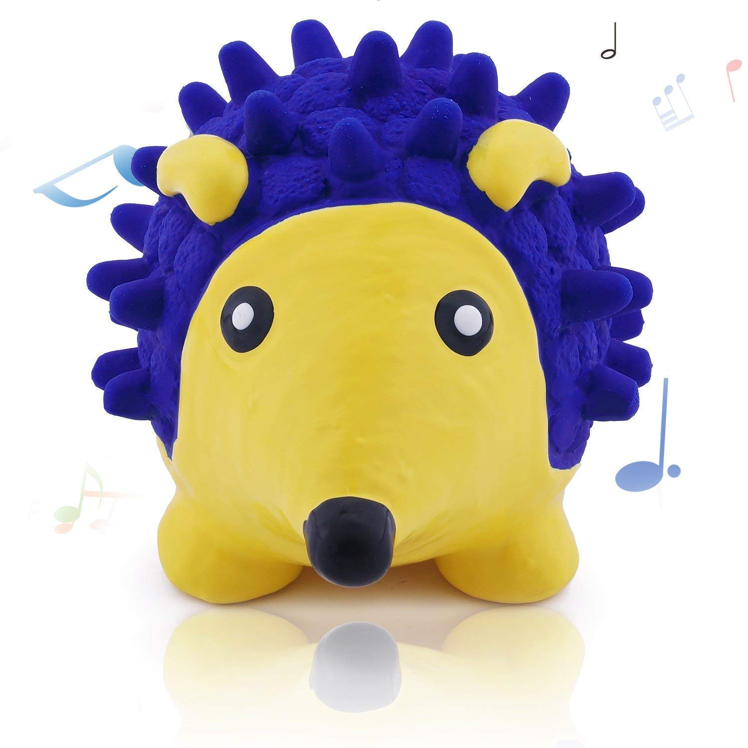 W9 Pet Products Latex Cute Squeaky Rubber Hedgehog Shape Toy For Puppy And CatSmallFor Play, Fetch And Interactive Toys