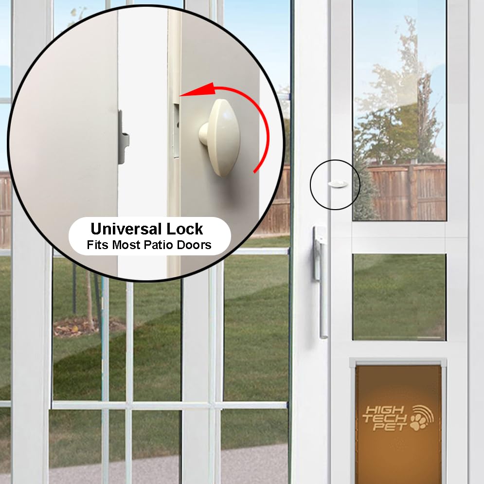 High Tech Pet Duraflex Premium Patio Pet Doors (Tall Height, Medium)