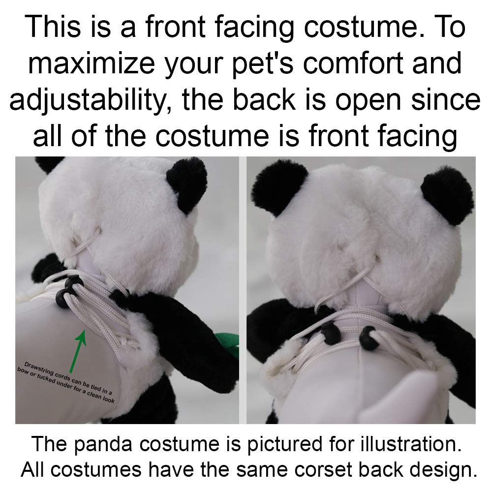Pandaloon Panda Puppy Dog Pet Costume (Size 1 (13-14.5 In Total Height), Panda)