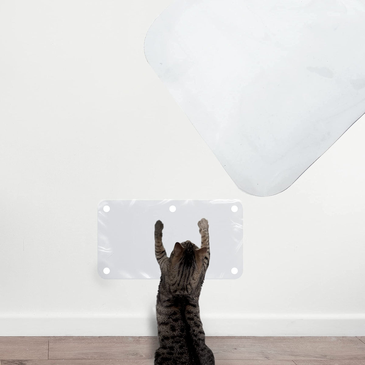 Laminet The Original Deluxe Cat Wall Scratch Shield - Protect Your Walls With Our Deluxe Heavy-Duty Flexible Cat Scratch Shield - (32L X 16W - Inches)