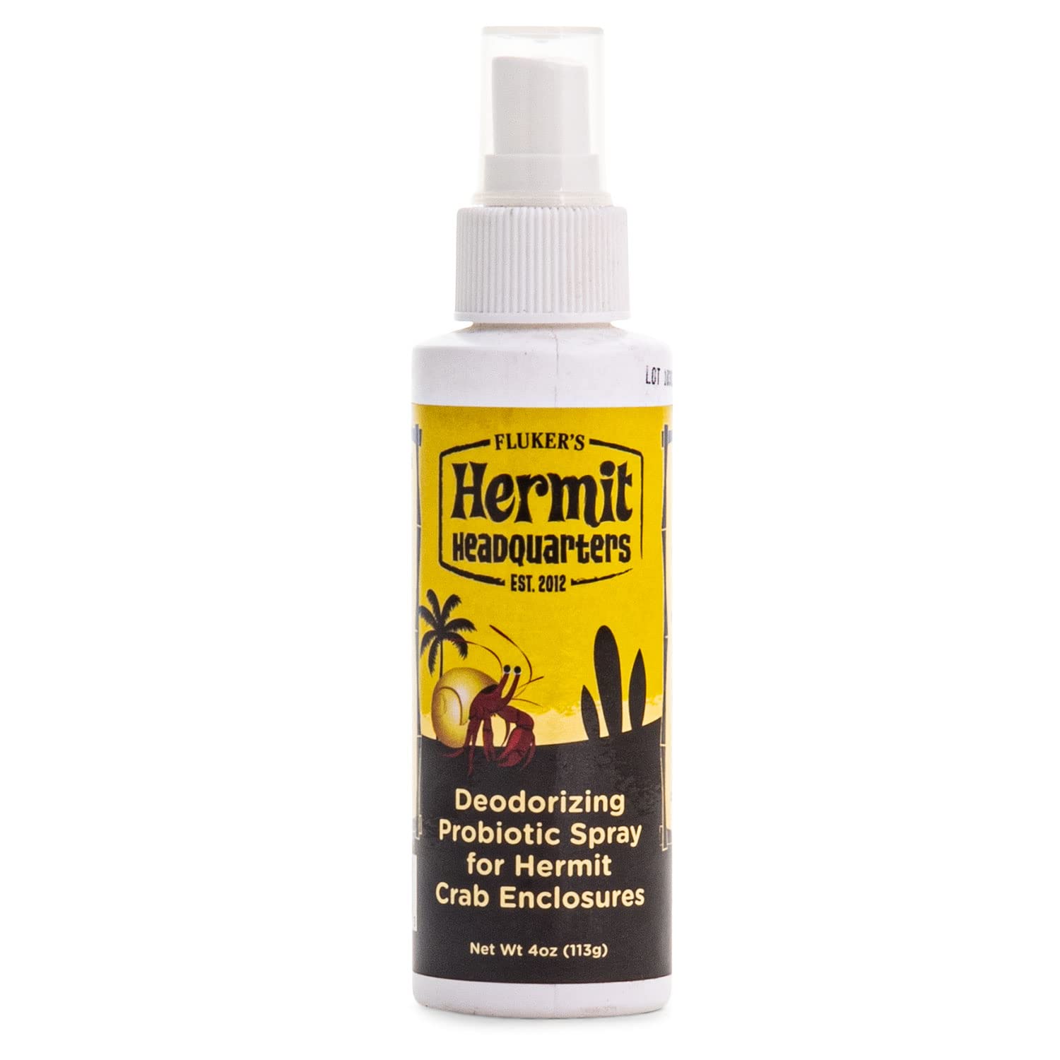 Flukers Deodorizing Probiotic Spray for Hermit Crab Enclosures, 4 oz