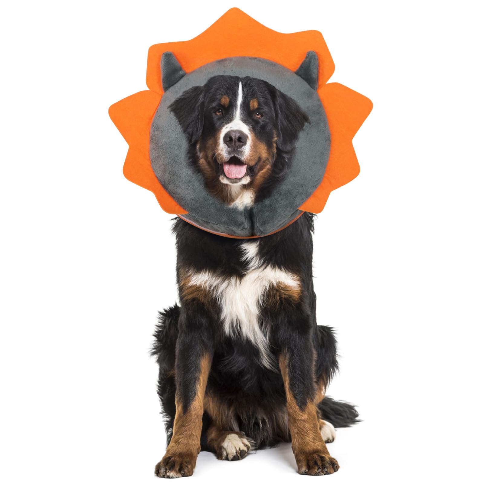 IEUUMLER Inflatable Recovery Dog Collar, Protective Donut Cone, Adjustable Soft Collar for Dog and Cat After Surgery Prevent fro