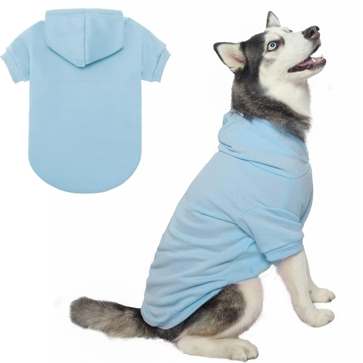 Bingpet Dog Hoodies - Fleece Lined Fall Dog Puppy Sweatshirt Soft Warm Sweater Winter Hooded Clothes For Small Medium Large Dogs