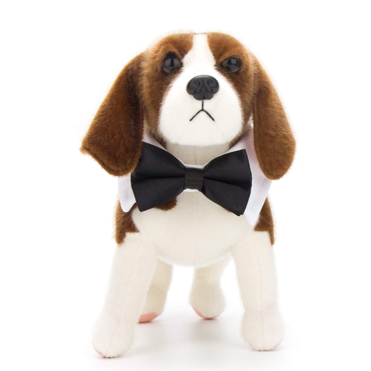 Black Bow Tie Dog Collar, Segarty Cute Tux Dog Bowtie With Handcrafted Adjustable White Collar Formal Pet Cats Puppies Necktie For Small Boy Dog Wedding Birthday Gift