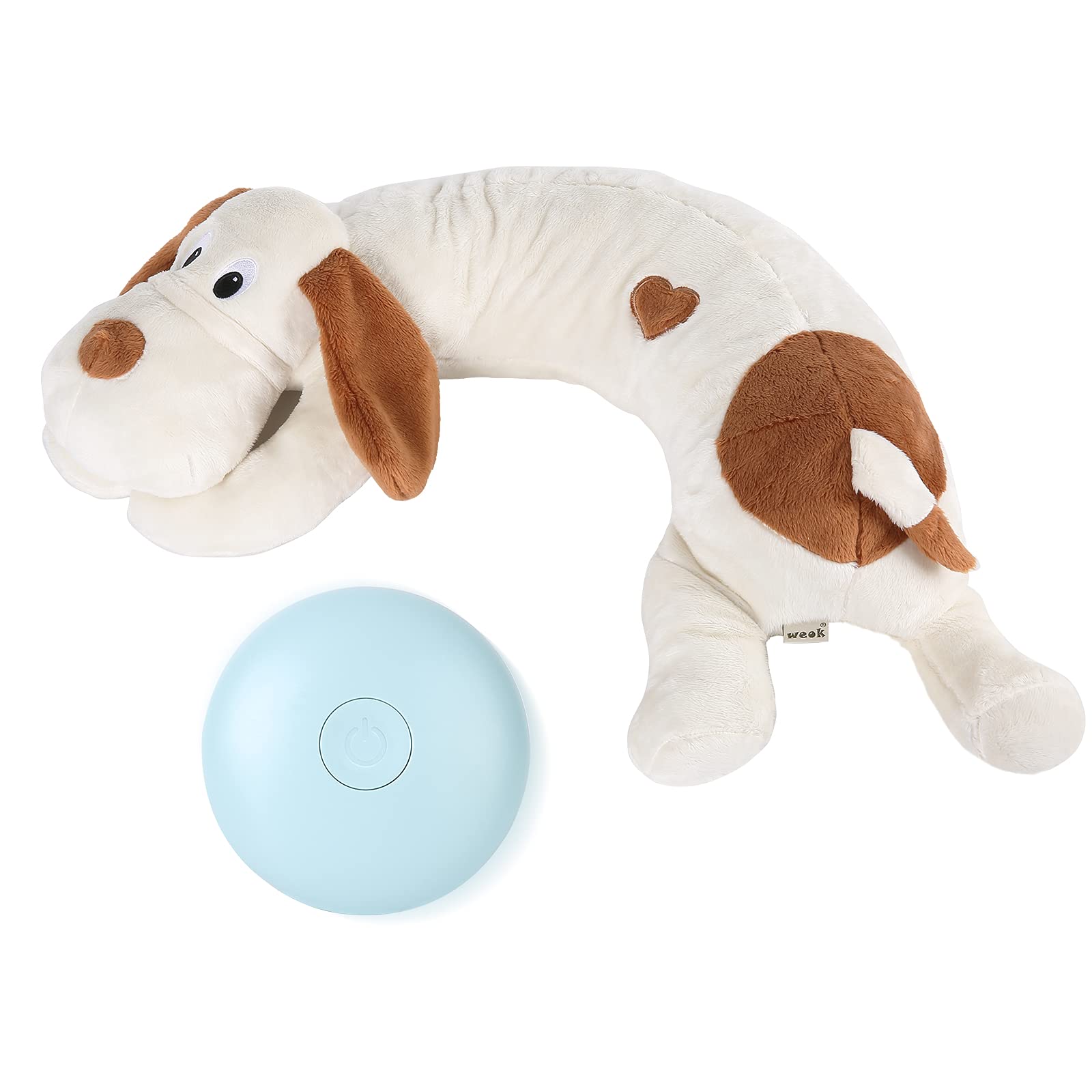 WEOK Heartbeat Dog Toy for Puppy- Helps for Dog Anxiety Relief and Calming Aid, Stuffed Animal Anxiety Calming Behavioral Aid Pu