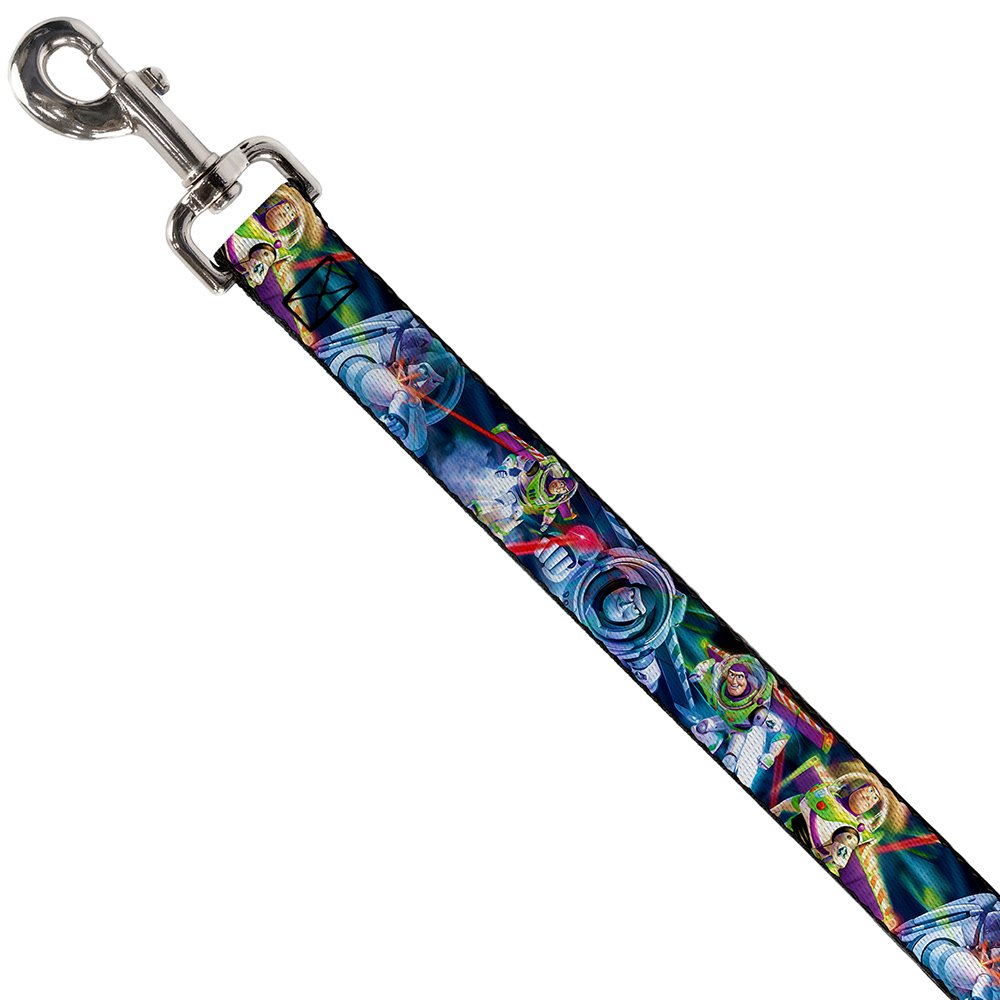 Dog Leash Buzz Lightyear Action Poses Stacked 6 Feet Long 0.5 Inch Wide