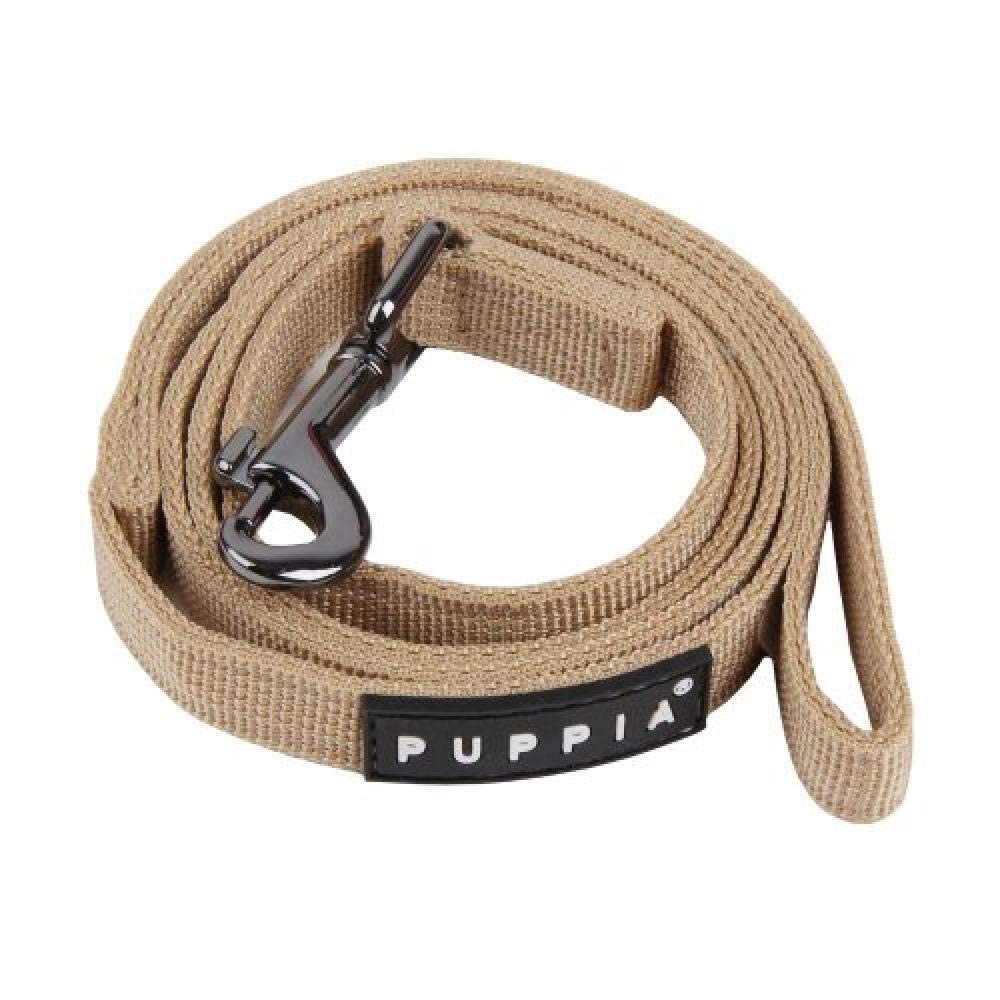 Puppia Two Tone Dog Lead Strong Durable Comfortable Grip Walking Training Leash for Small & Medium Dog, Wine, Medium
