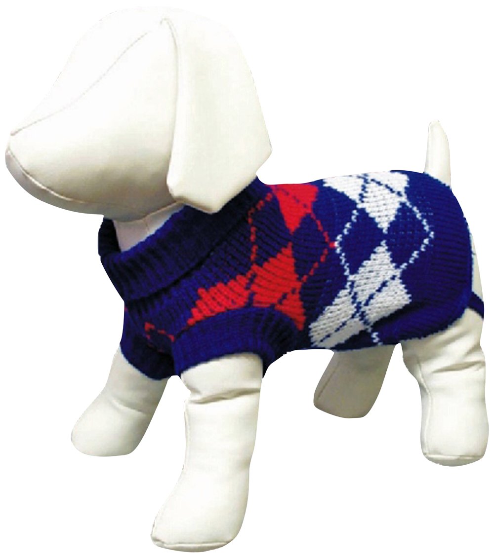 Amazing Pet Products Dog Sweater, 14-Inch, Blue