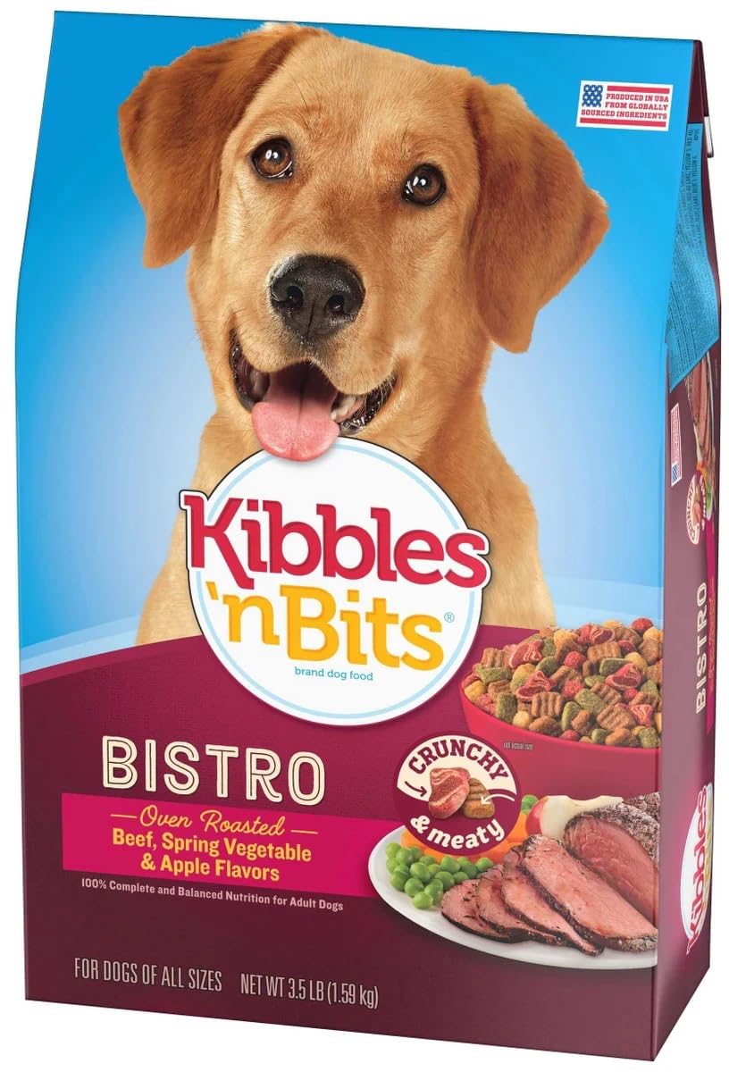 Kibbles N Bits Bistro Meals Dry Dog Food - Oven Roasted Beef - 3.5 Lb
