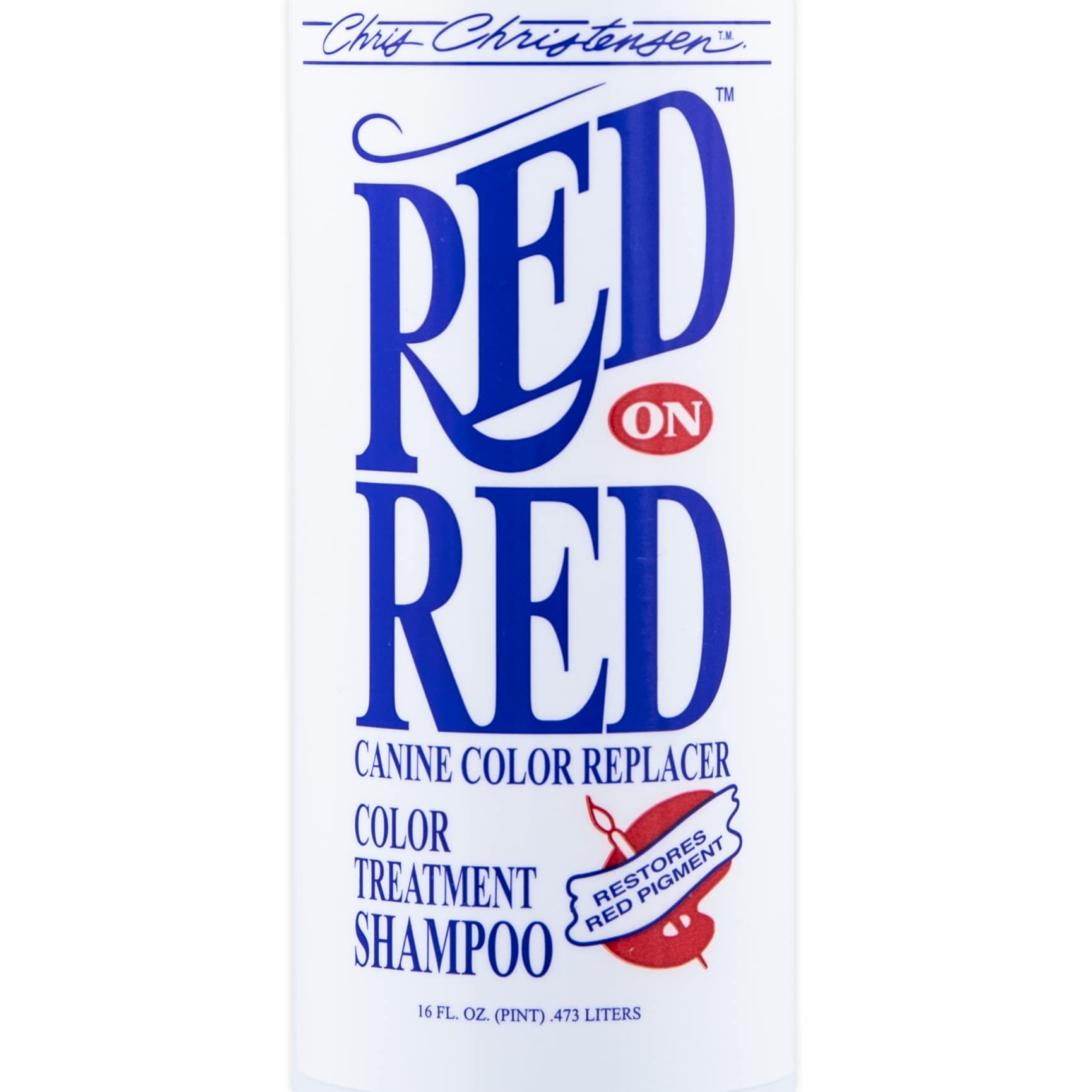 Chris Christensen Red On Red Color Treatment Dog Shampoo, Groom Like A Professional, Restore Red Pigment, Not A Dye, 16Oz