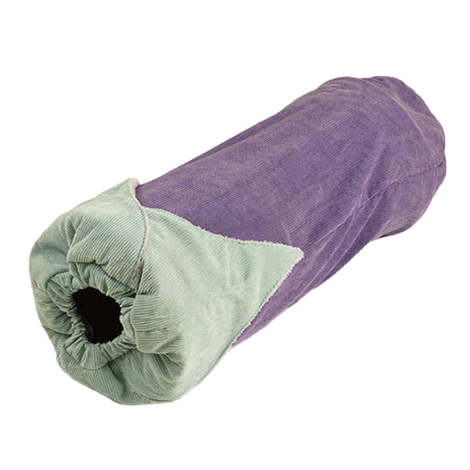 Atorse Cat Tunnel With Playing Toys Interactive Toy For Outdoor Hamster Indoor Cats Eggplant|Pet Supplies|Cat Supplies|Toys