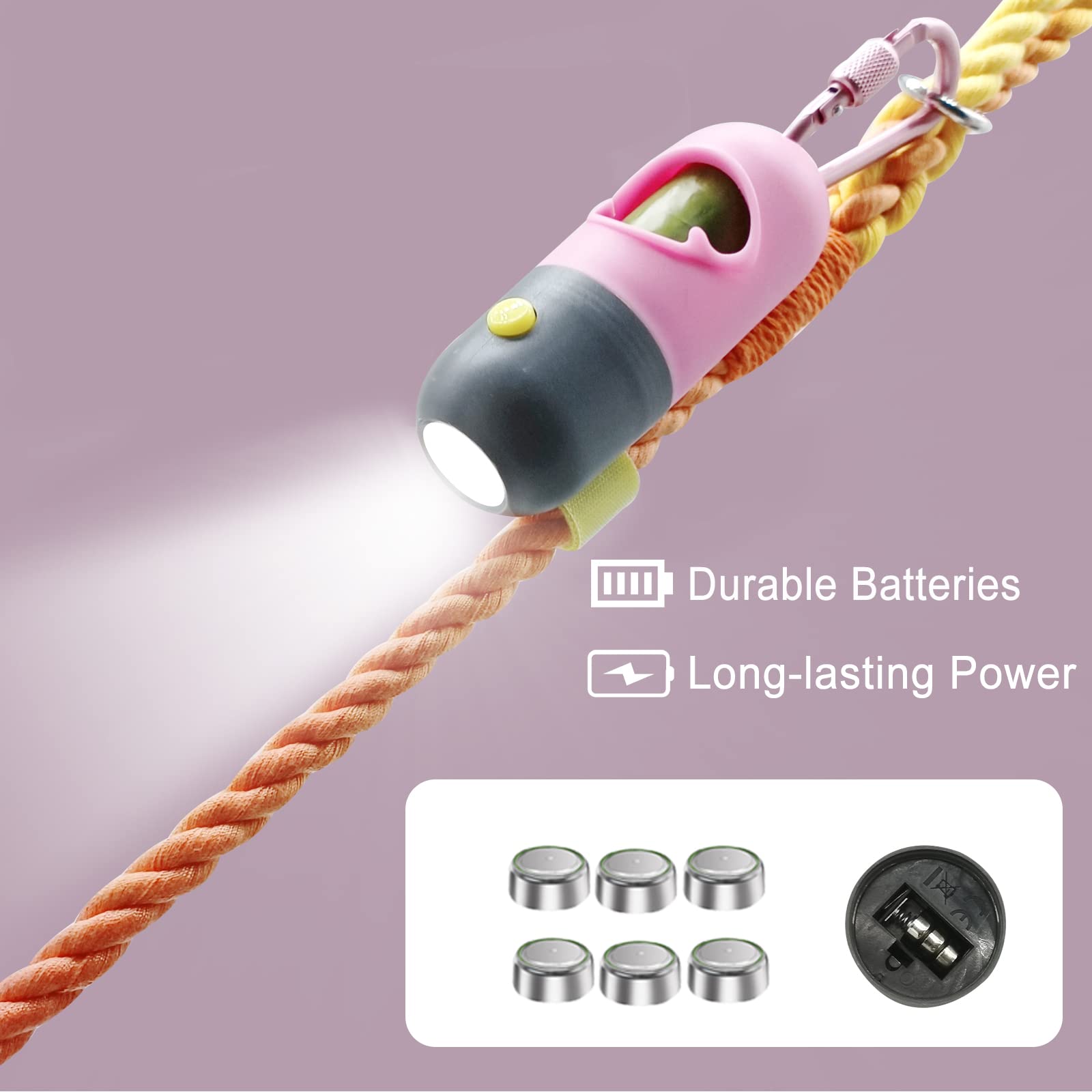 Dog Poop Bag Dispenser With Led Flashlight Poop Bags Holder With 7 Rolls Green Dog Waste Bagspet Garbage Bags Carrier With Carab