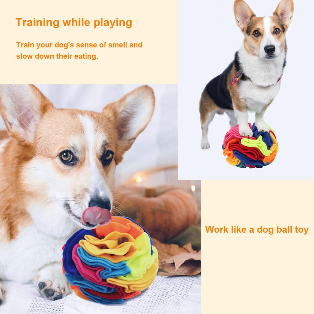 Ablechien Snuffle Ball - Snuffle Ball For Small Dogs, Interactive Dog Toys To Keep Them Busy, Puppy Dog Puzzle Toy With Storage