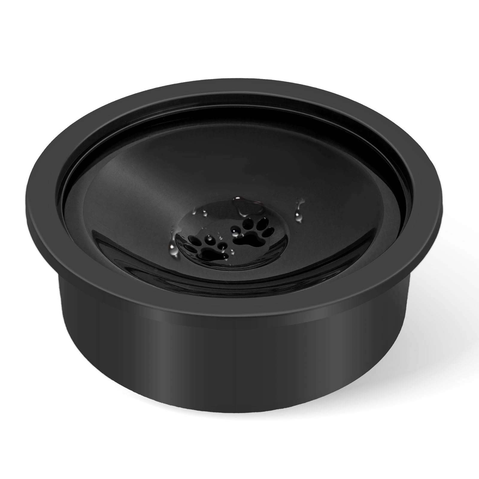 No Spill Water Bowl for Dogs, Slow Drinking Dog Water Dish No Spilling, Messy Splash or Drip, Fits into Elevated Pet Feeder, 30o