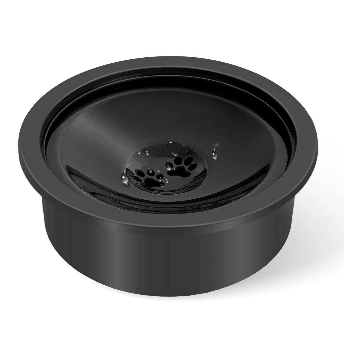 No Spill Water Bowl for Dogs, Slow Drinking Dog Water Dish No Spilling, Messy Splash or Drip, Fits into Elevated Pet Feeder, 30o