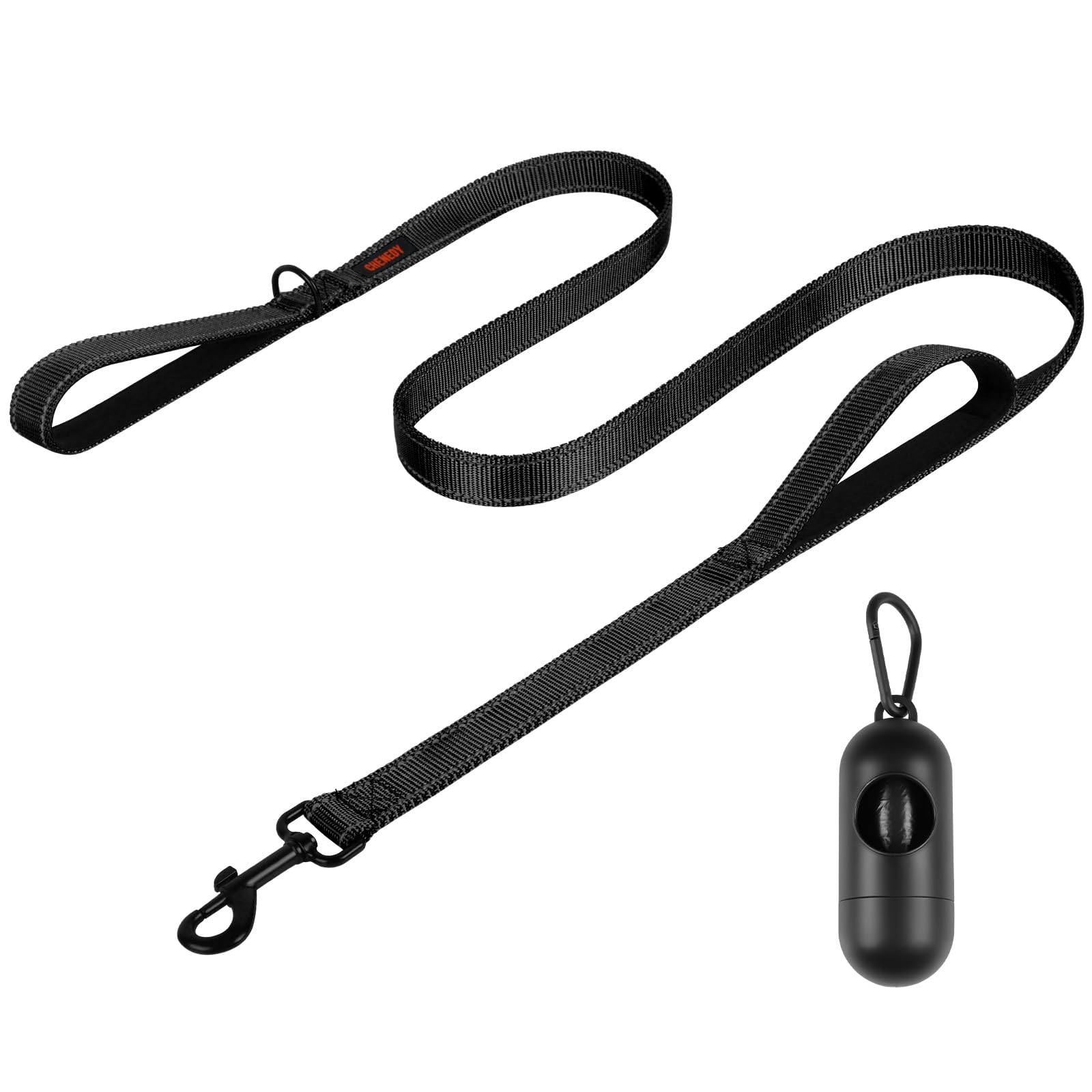 Heavy Duty Dog Leash With 2 Handles - 6Ft Reflective Anti-Pull Leash For Large Dogs, Padded Traffic Handle For Control, Durable 