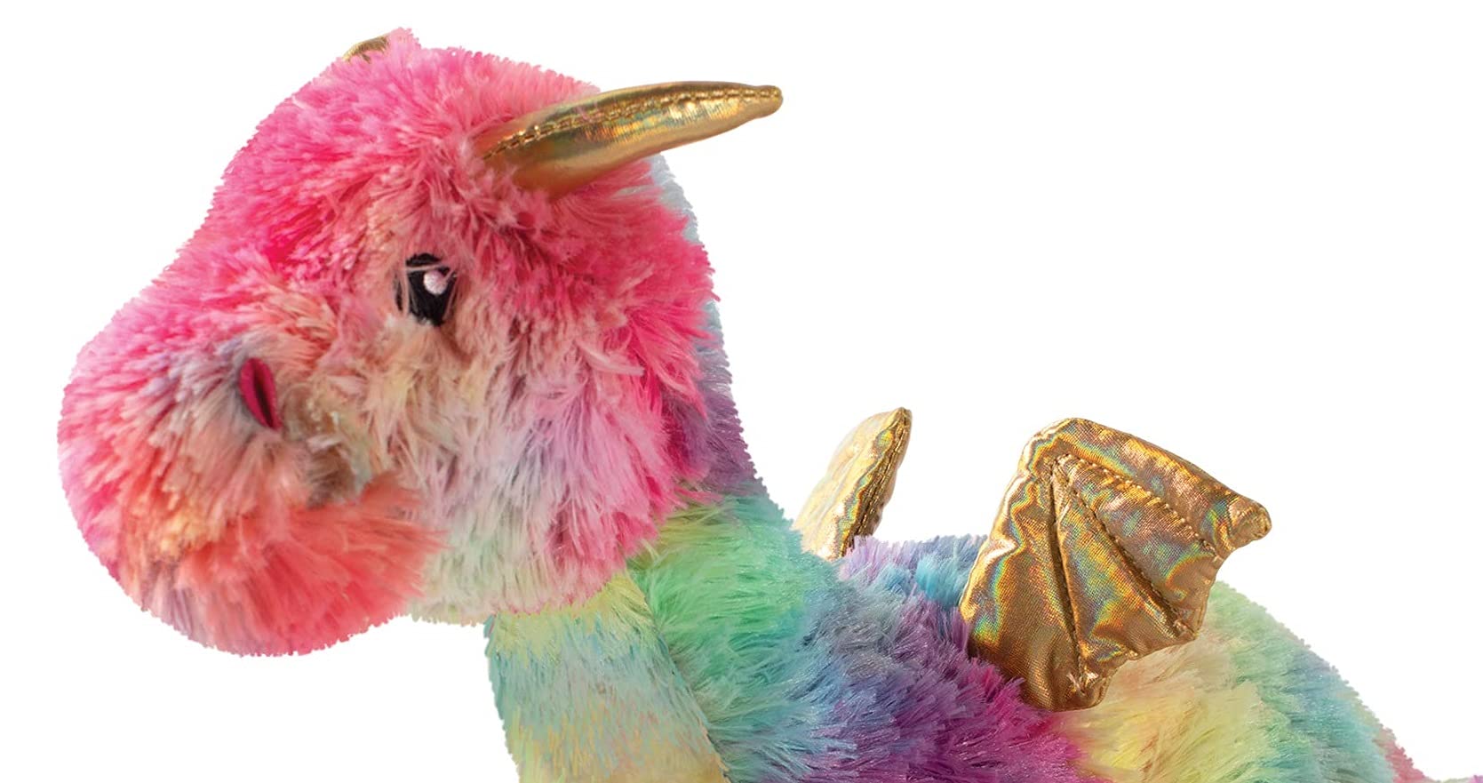Fringe Studio Dog Toy, Rainbow Dragon-Plush Pet Toy (289365)