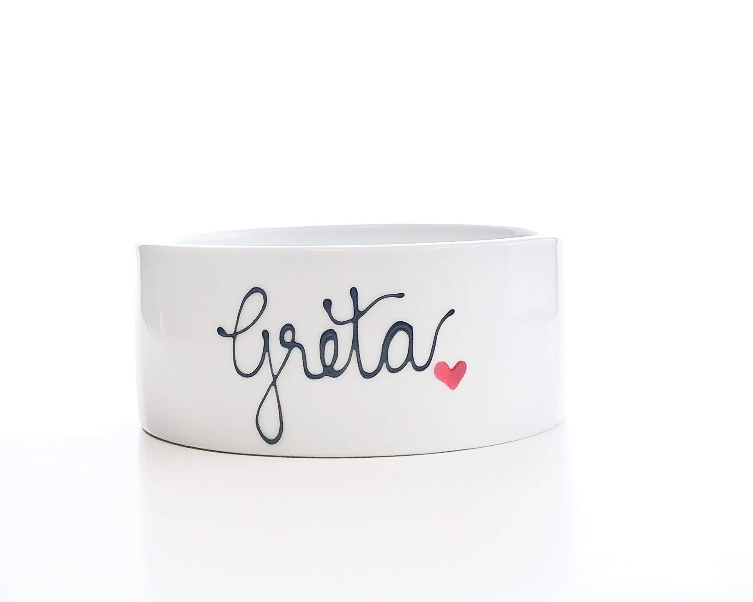 Personalized Dog Bowl - Large Custom Dog Bowl With Name - Ceramic