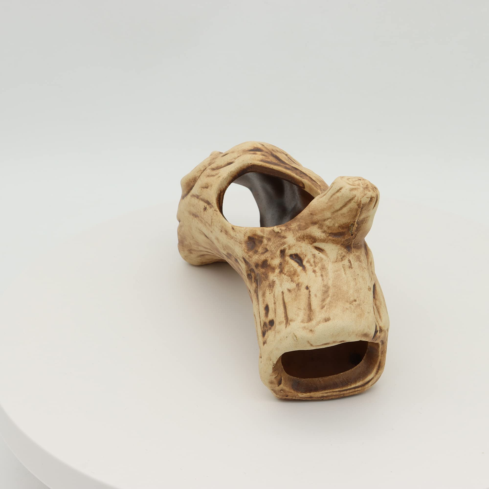 Alegi Aquarium Betta Fish Tank Accessories Tree Stump Hole For Betta Fish, Rock Cave Cichlid Stone Fish Tank Decorations (Styles 4)