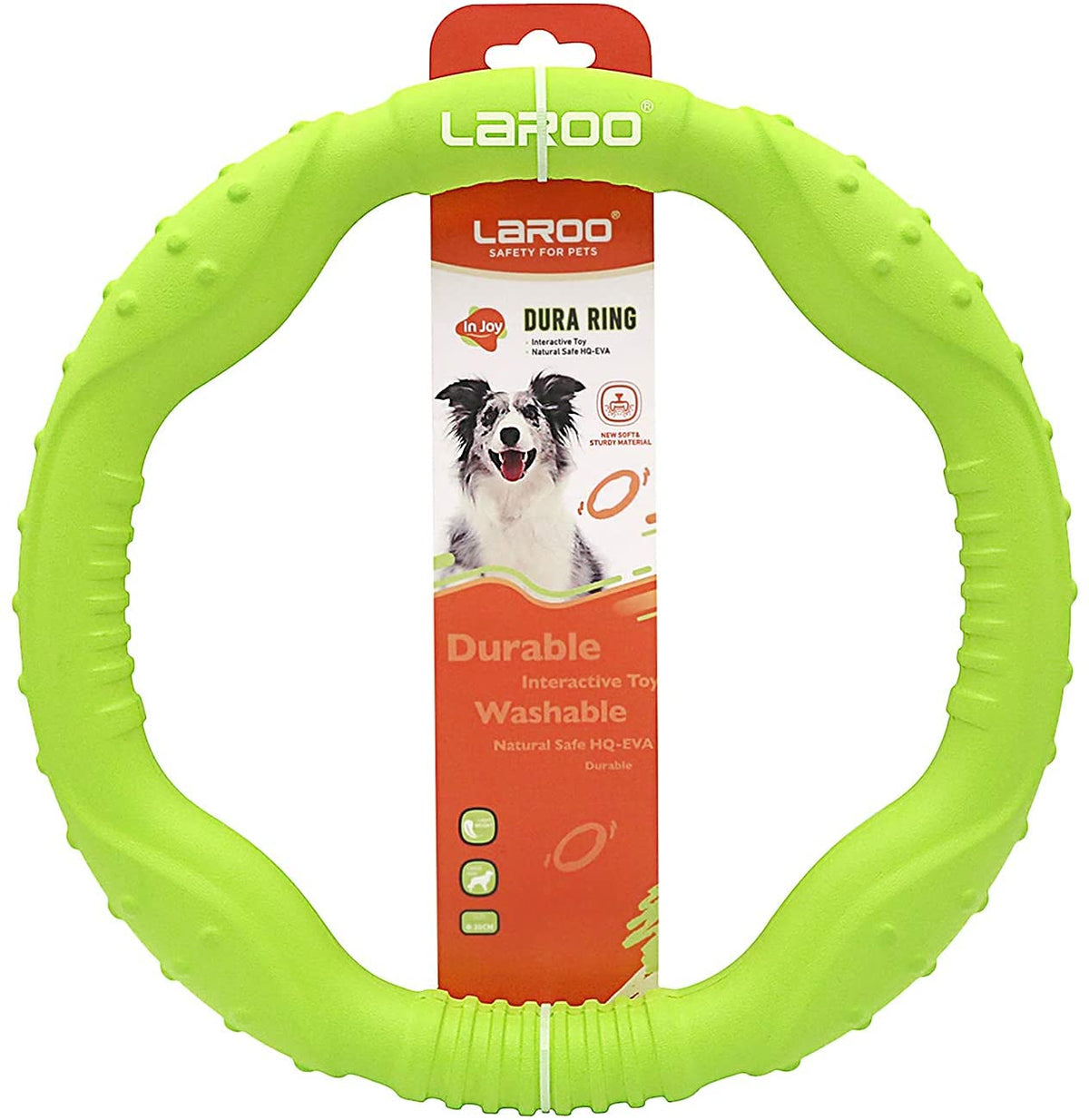 Laroo Dog Toys For Aggressive Chewers,Floatable Dog Flying Disc,Sizes Dog Tug Toy,Interactive And Tug Of War Dog Toy,Funny Teething Toys