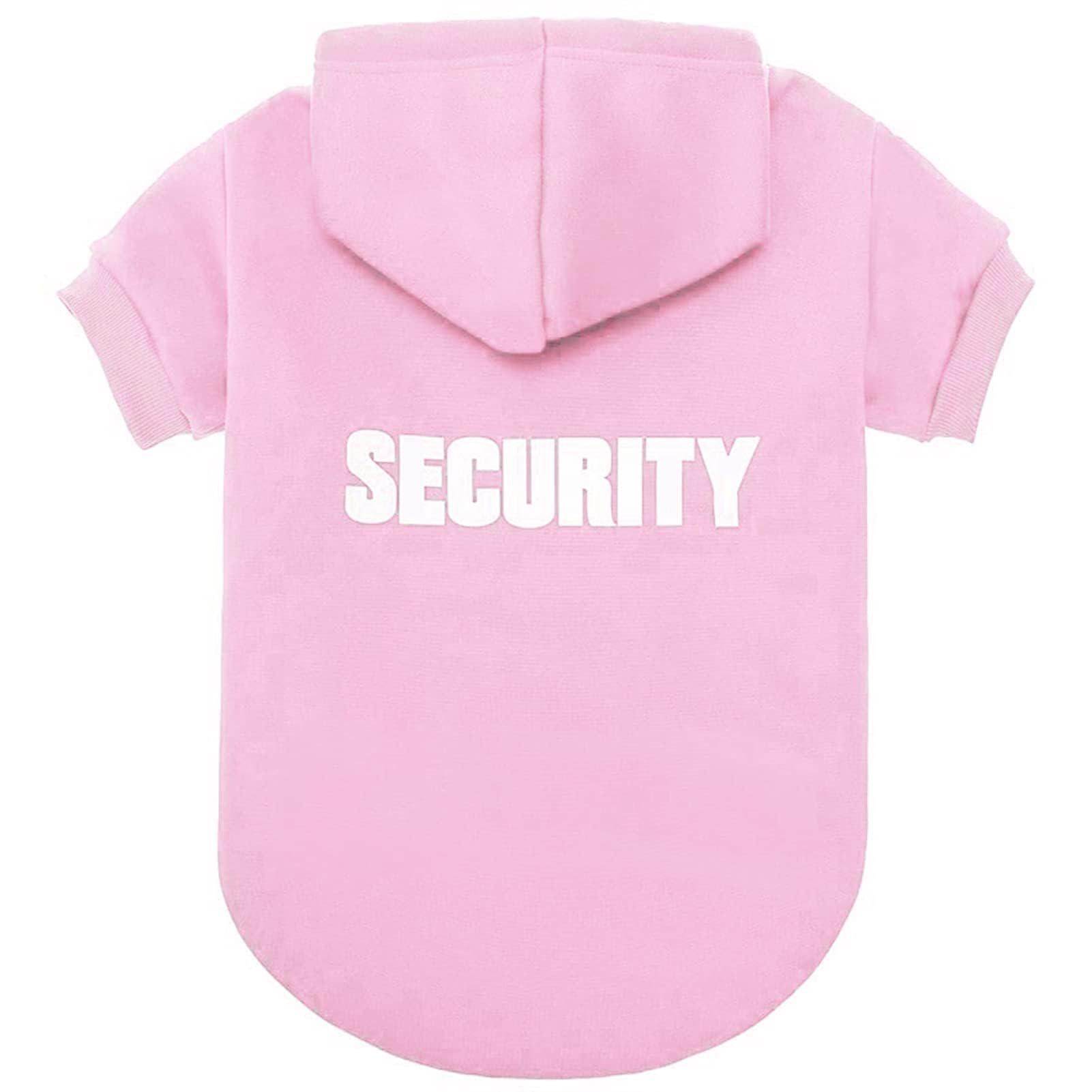 Bingpet Security Dog Hoodies Puppy Sweater Cold Weather Dog Coats Soft Brushed Fleece Pet Clothes Hooded Sweatshirt For Dog Cat