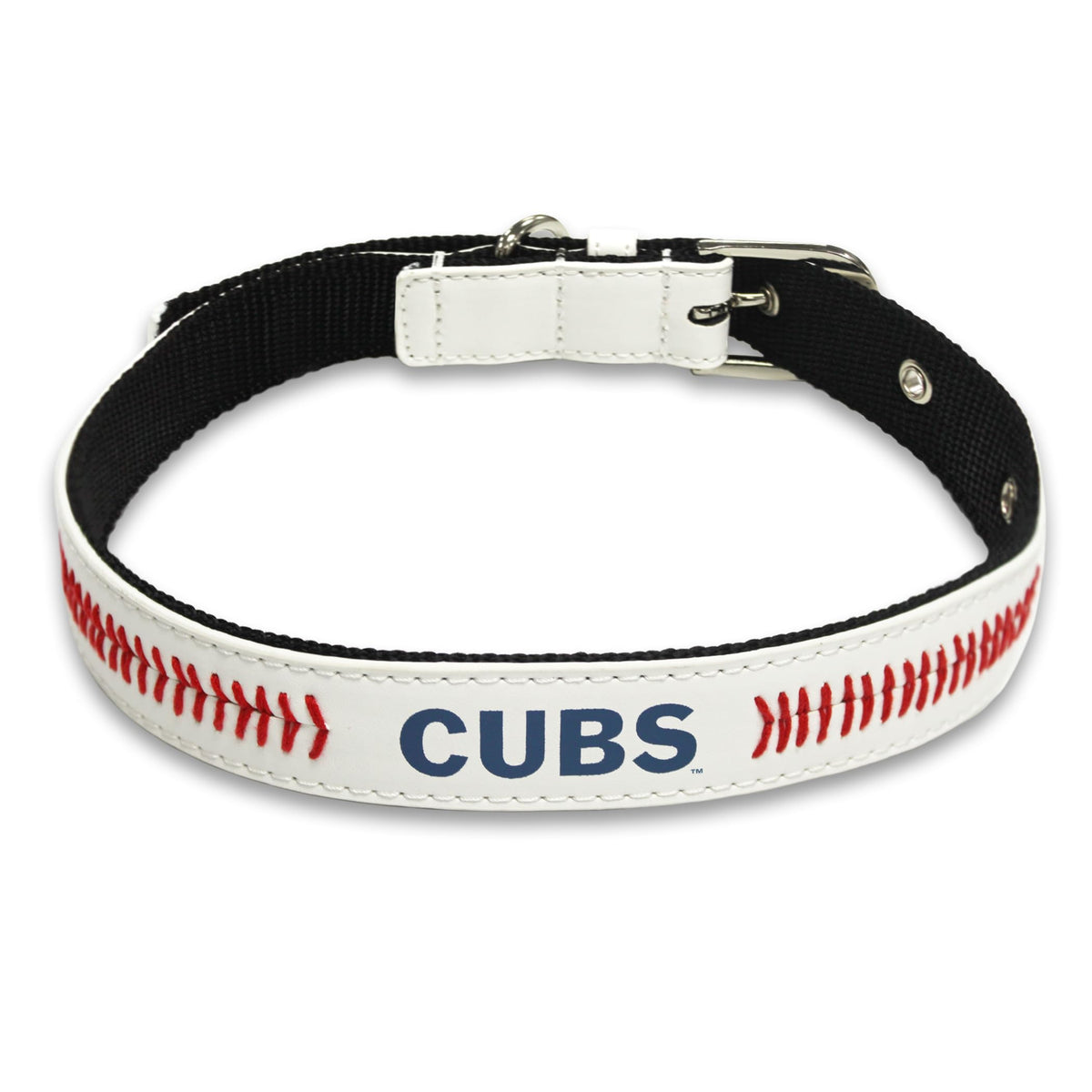 Mlb Dog Collar Chicago Cubs New Signature Pro Pvc-Leather Premium Pet Collars Extra Tough & Durable! Super Stylish! Size: Medium