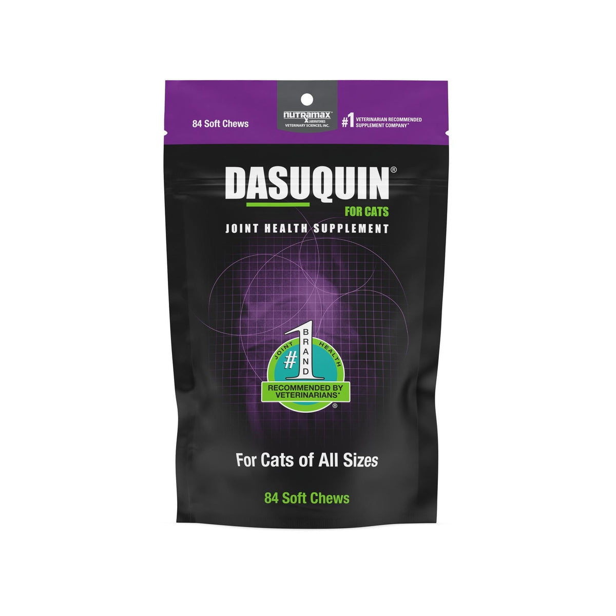 Nutramax Dasuquin Joint Health Supplement For Cats - With Glucosamine, Chondroitin, Asu, Boswellia Serrata Extract, Green Tea Extract, And Omega-3, 84 Soft Chews