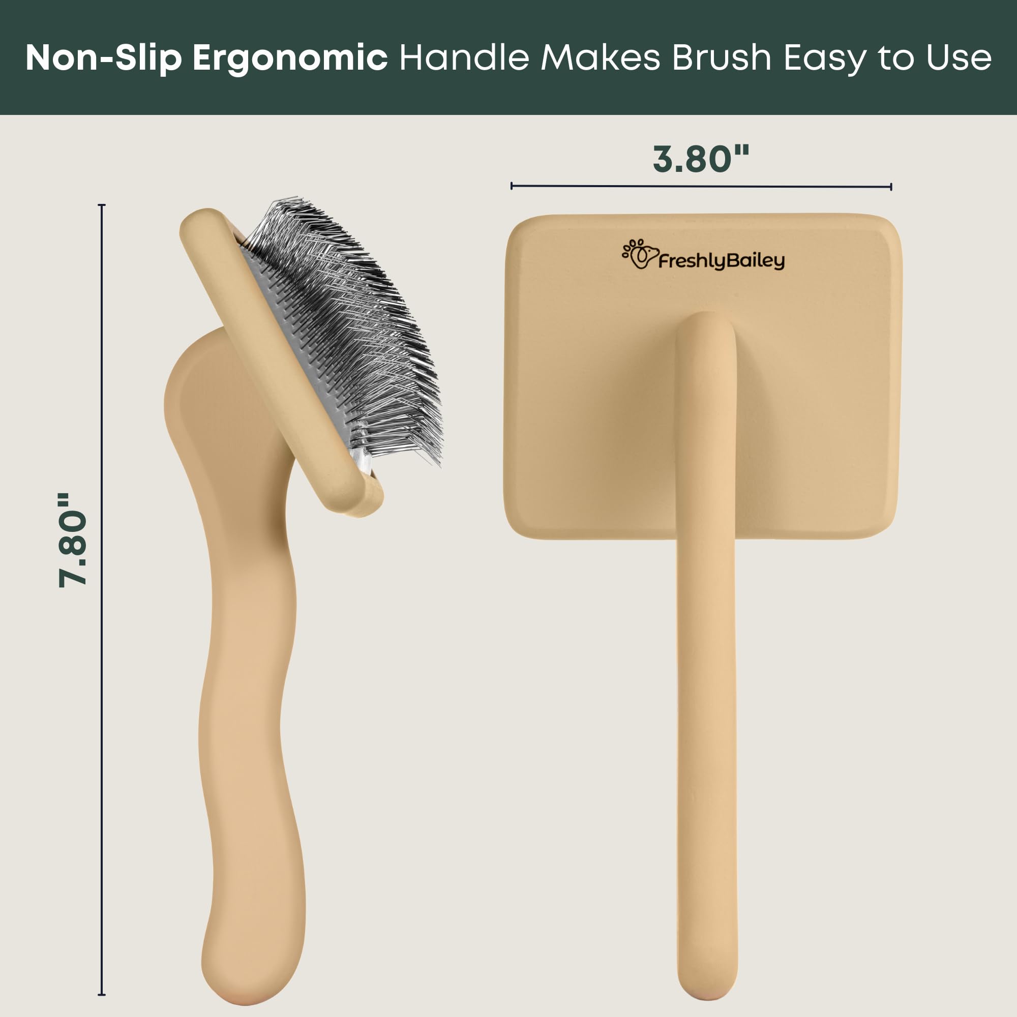 Doodle Slicker Dog Brush - Perfect For Goldendoodle & Poodle Hair Maintenance - Medium To Long Hair Breeds - Detangle, Brush, &