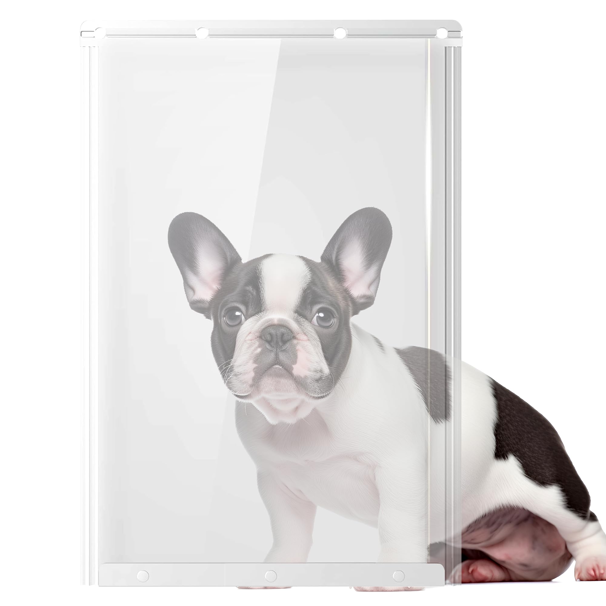 Dog Door Replacement Flaps 10 1/2''x15'', Extra Large Doggie Door Replacement Flaps- Transparent Mode,Pet Door Replacement Flap 