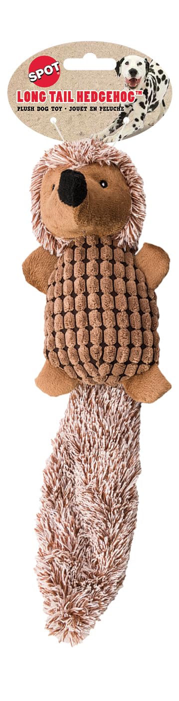 Spot Ethical Pets 16' Assorted Long Tail Hedgehog Plush Dog Toy For Dog