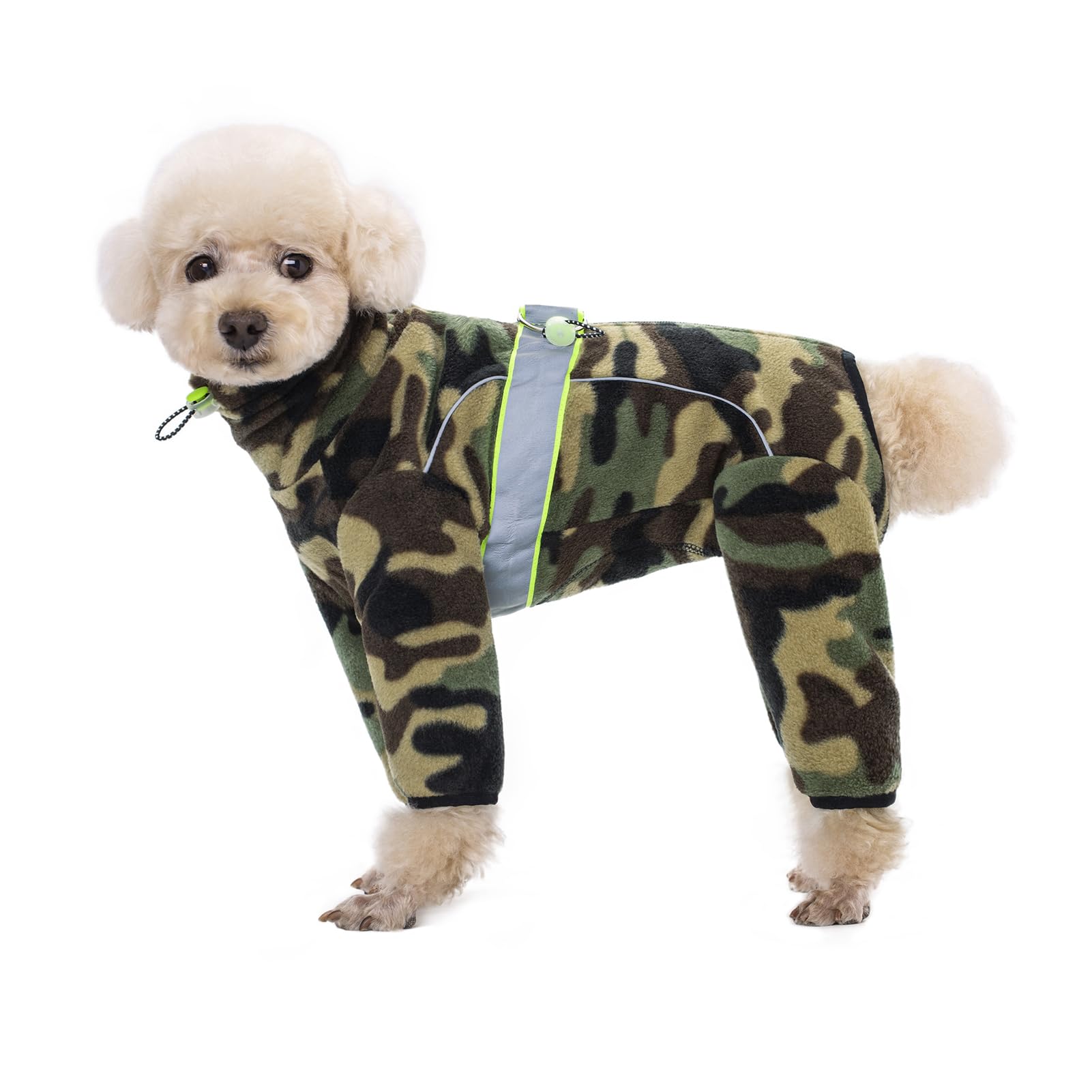 Aitoli Dog Coats For Small Medium Dogs, Polar Fleece Pajamas Bodysuit, Winter Jacket Sweater Vest, Four-Legged Warm Clothes